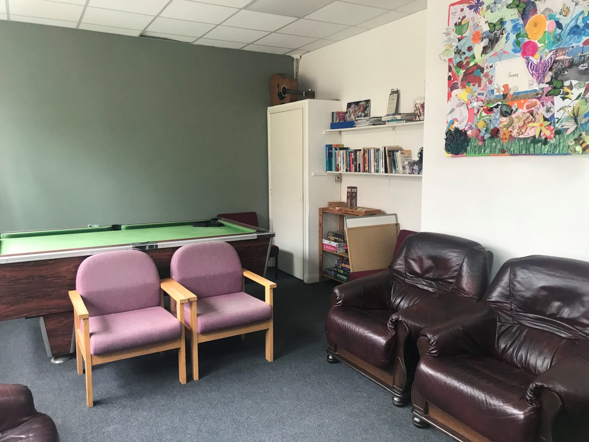 Mental Health Resource Hub lounge