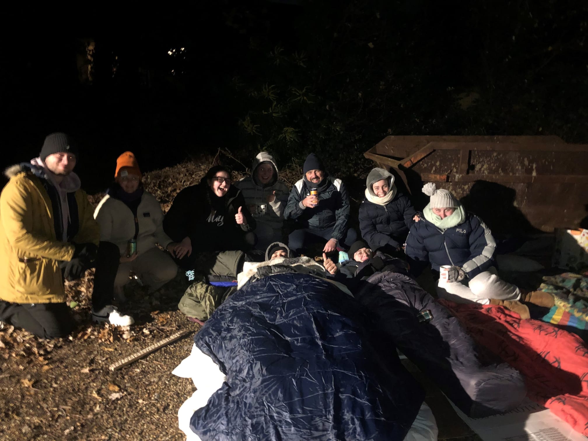 Runway Training sleep out for mental health resource